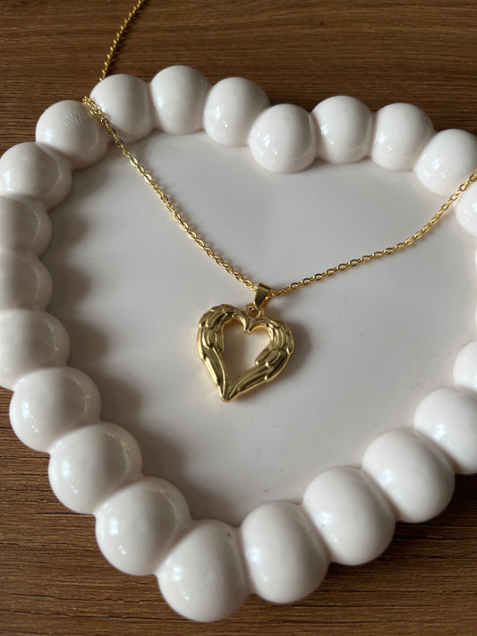 Heart wing pendant