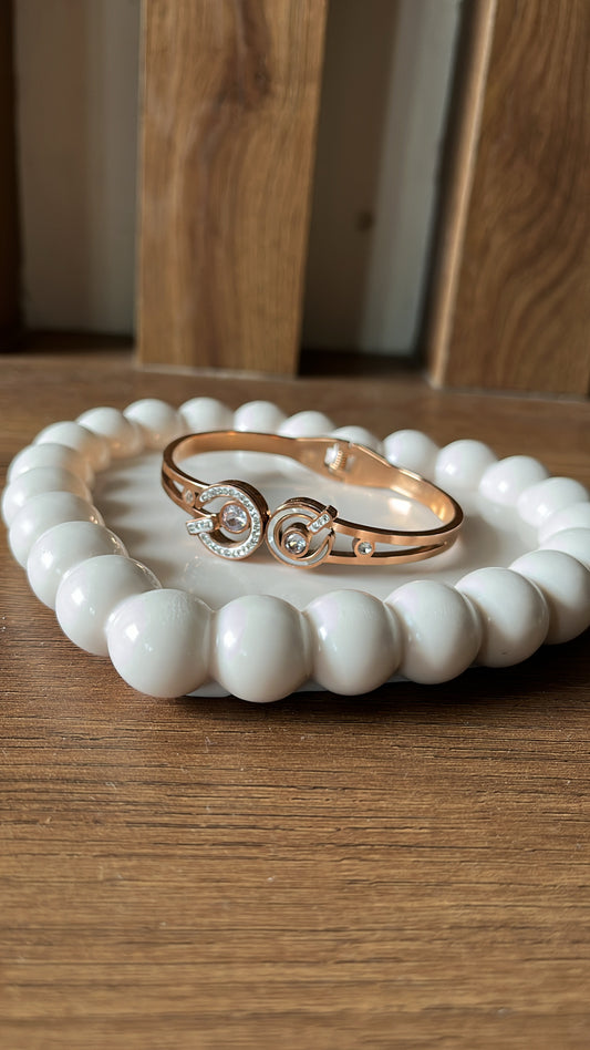 Nail Kada Bracelet - Rose Gold