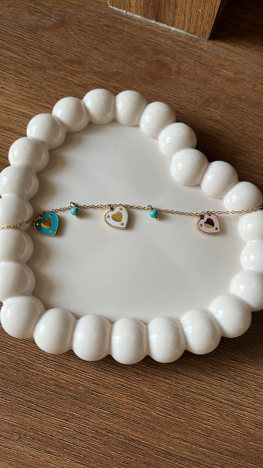 Heart Charm - Chain Bracelet