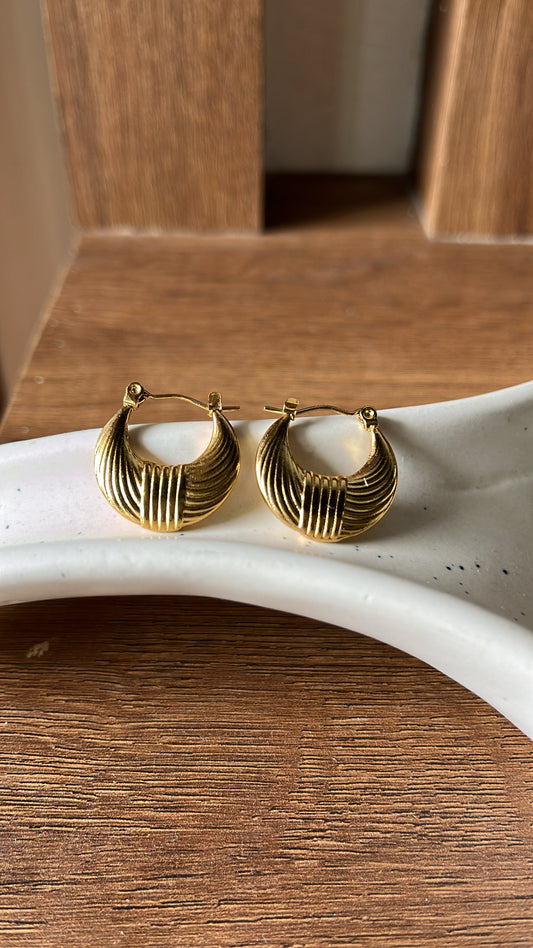Gold Hoop earrings - 1