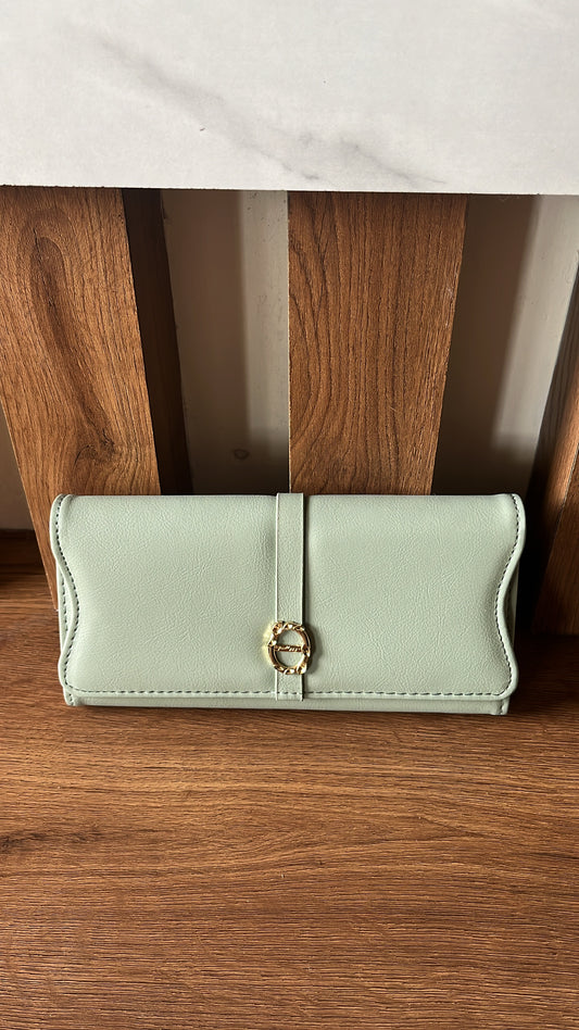 Pastel Green 3 fold wallet