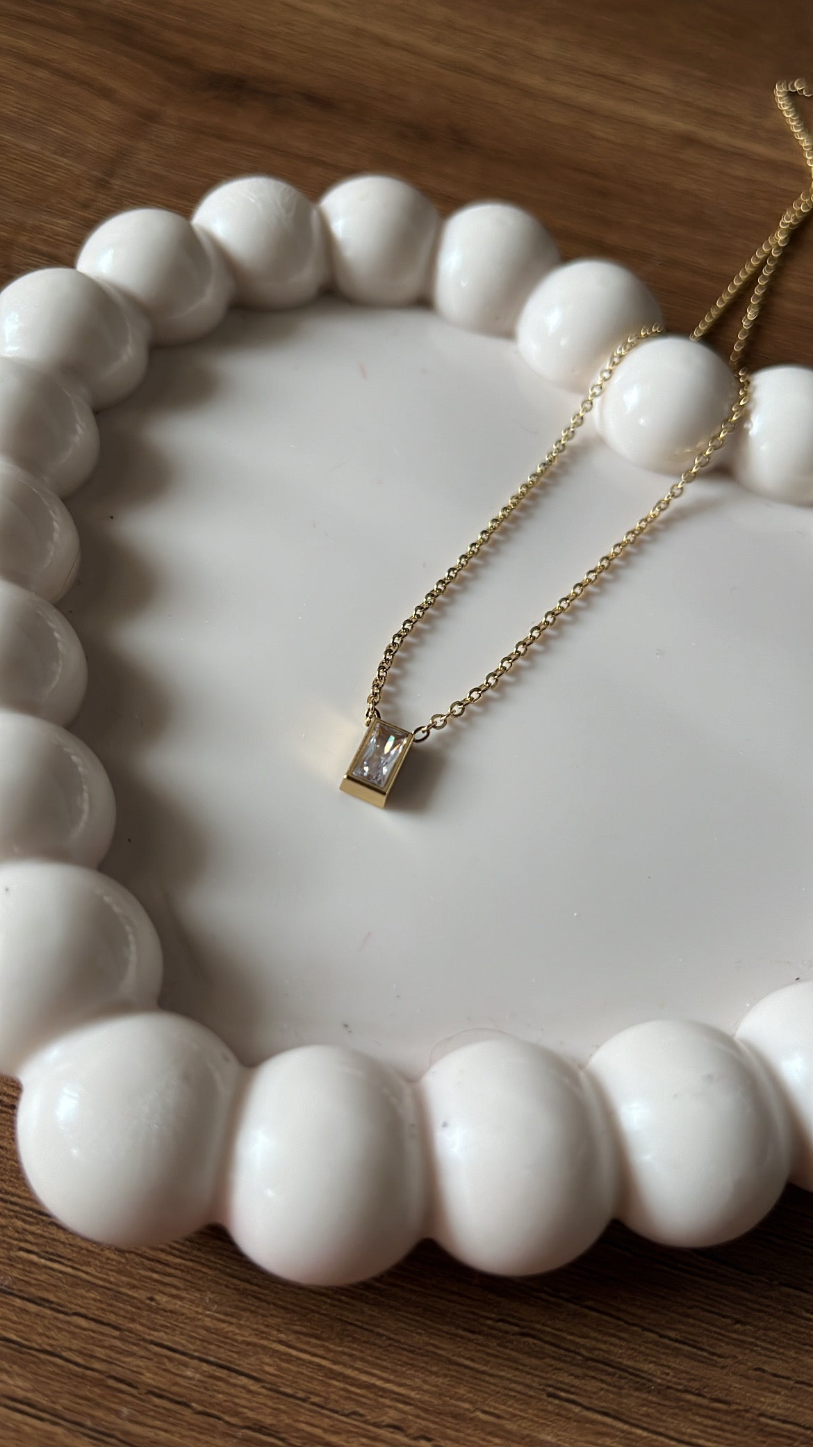 Minimal Rectangle necklace