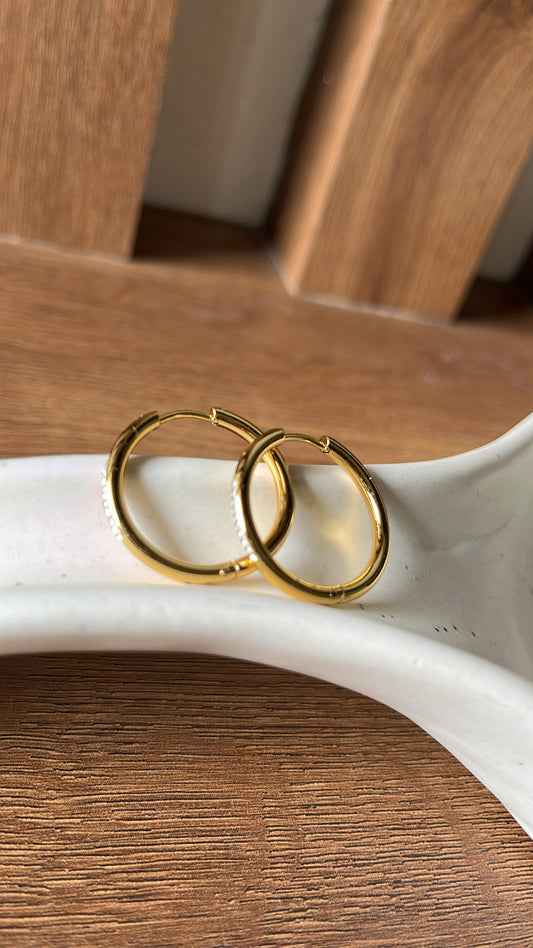 Gold Hoop earrings - 2