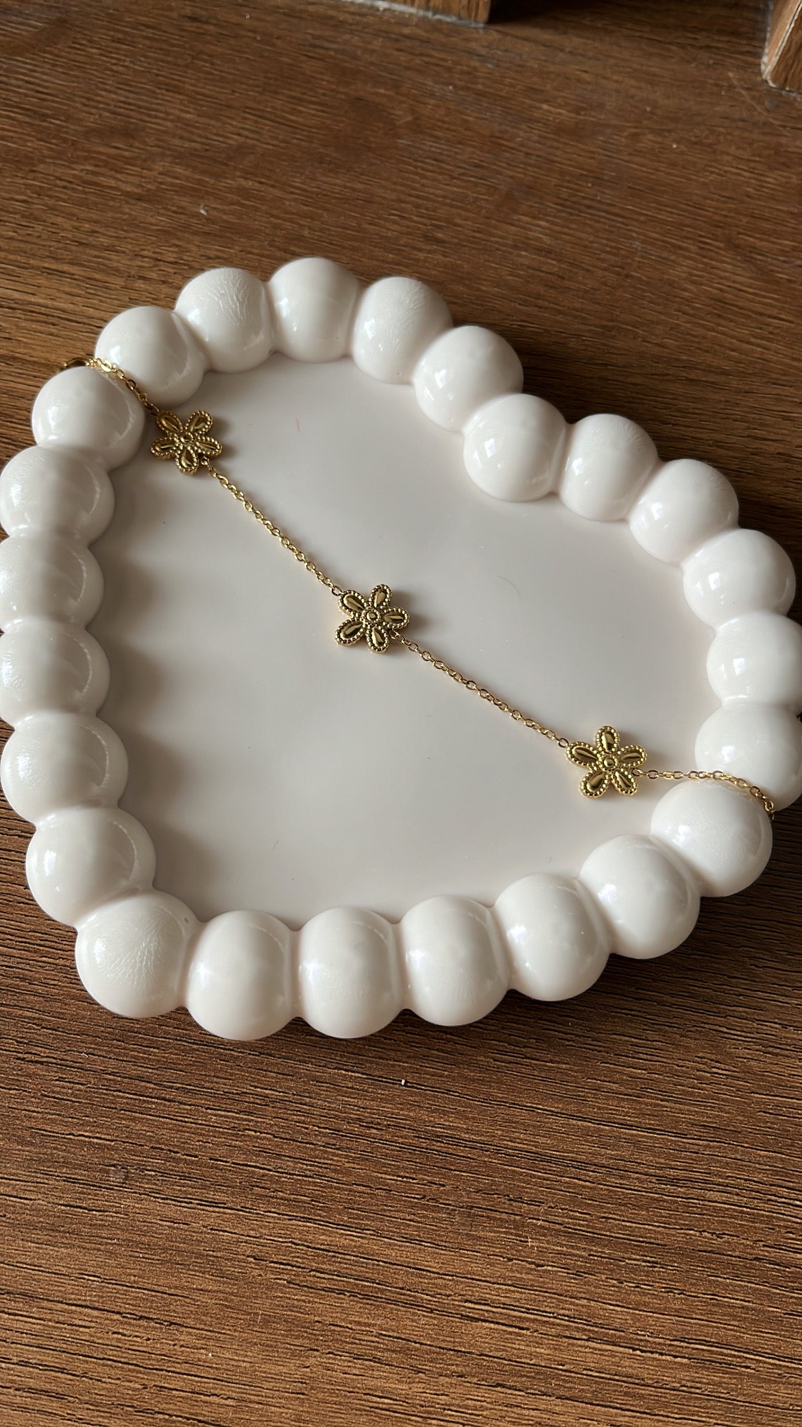 Flower Charm - Chain Bracelet