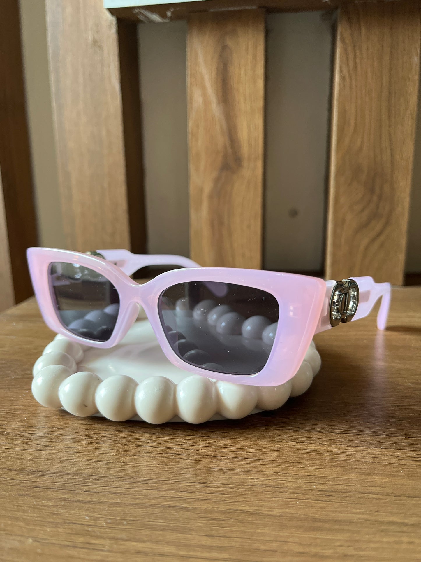 Gucci inspired pink sunglasses