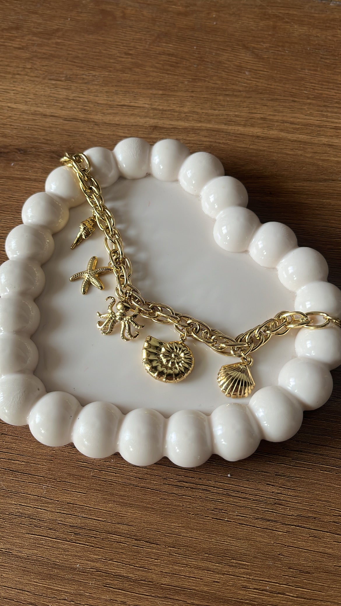 Vacation charm bracelet