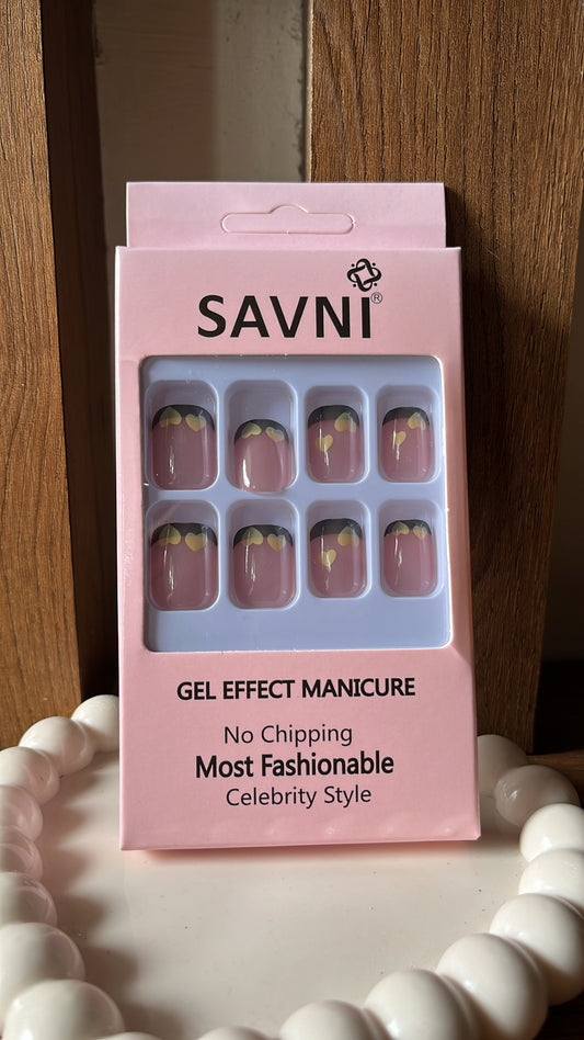 Brown Tip Nails - Set of 12 nails