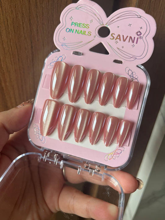 Pink cat eye with extra shine