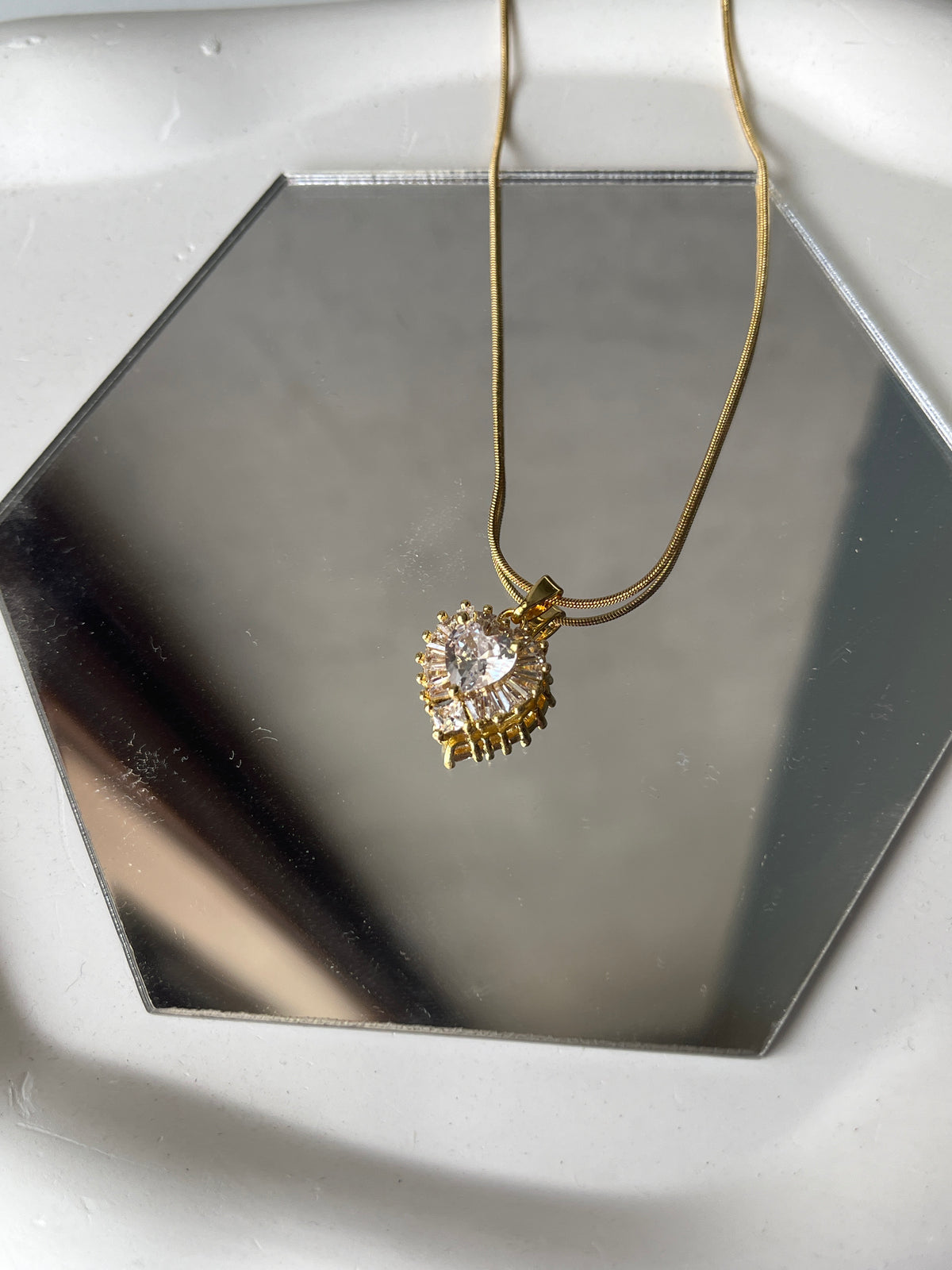 Premium AD heart pendant