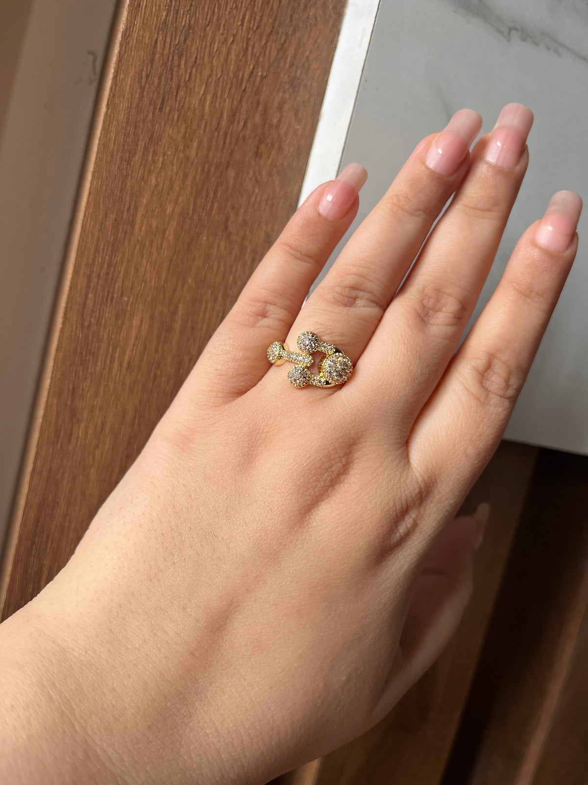 Gold- AD branch ring