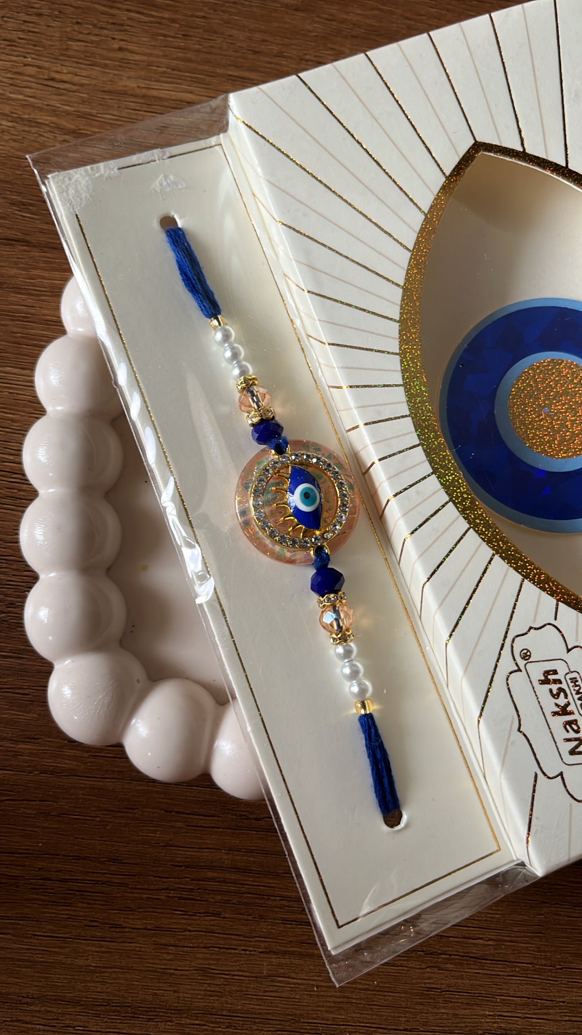 AD Resin Evil eye Rakhi