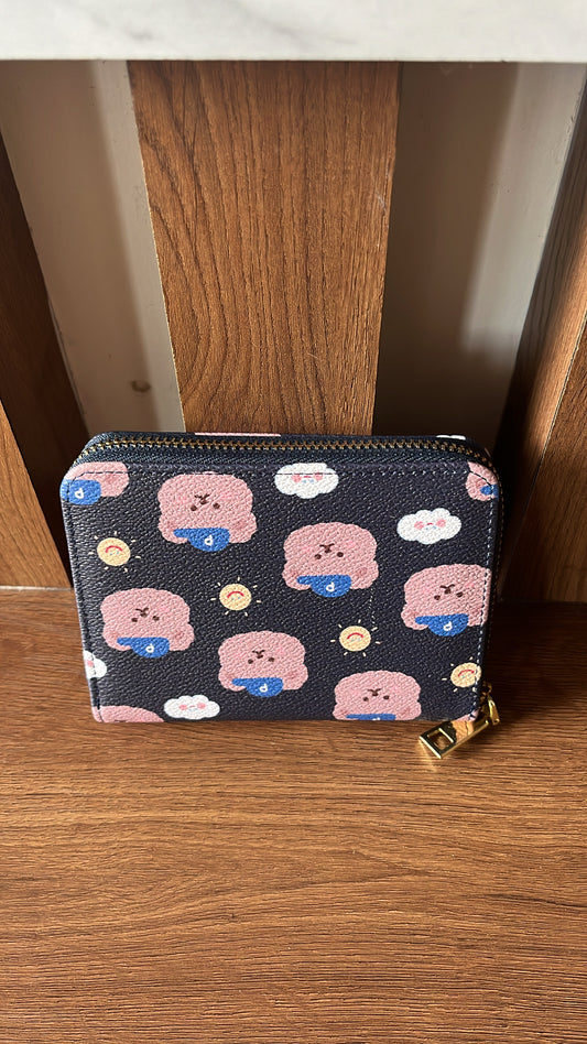 Navy Teddy Wallet