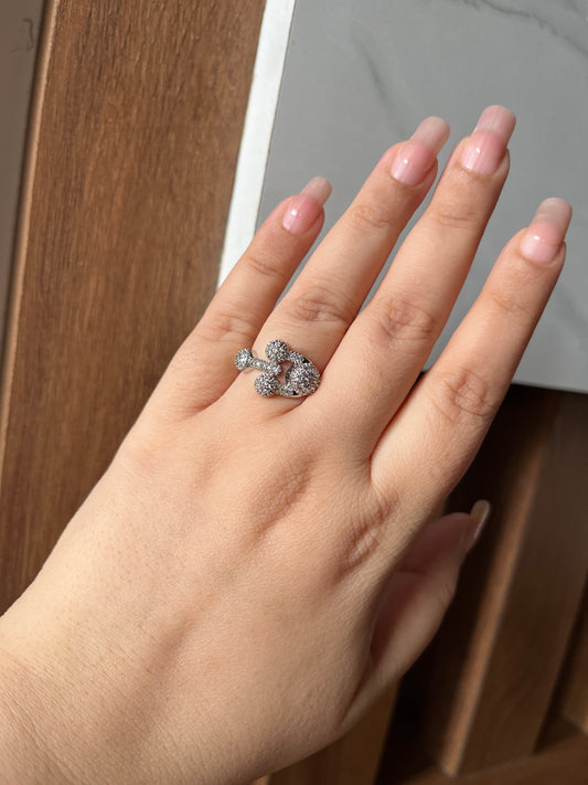 Silver - AD branch ring