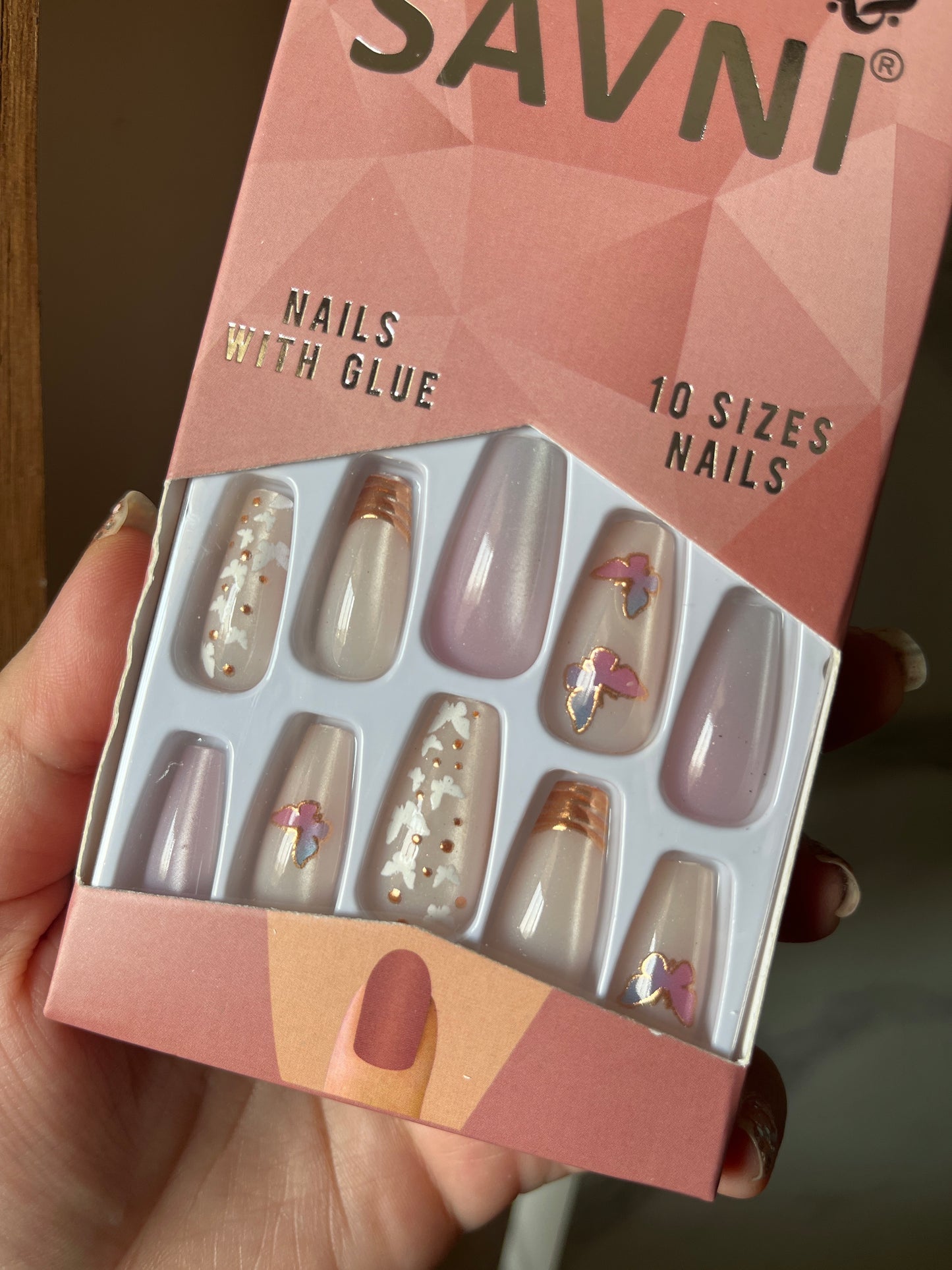 Unicorn butterfly cat eye nails