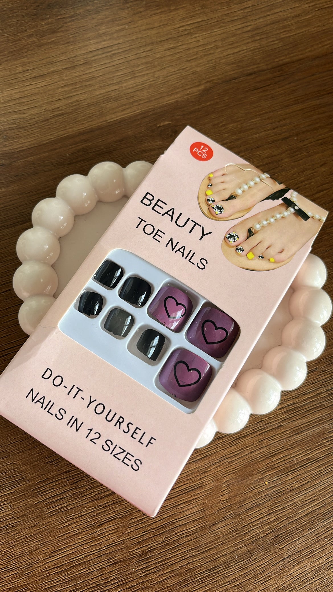 Black Purple Toe Nails