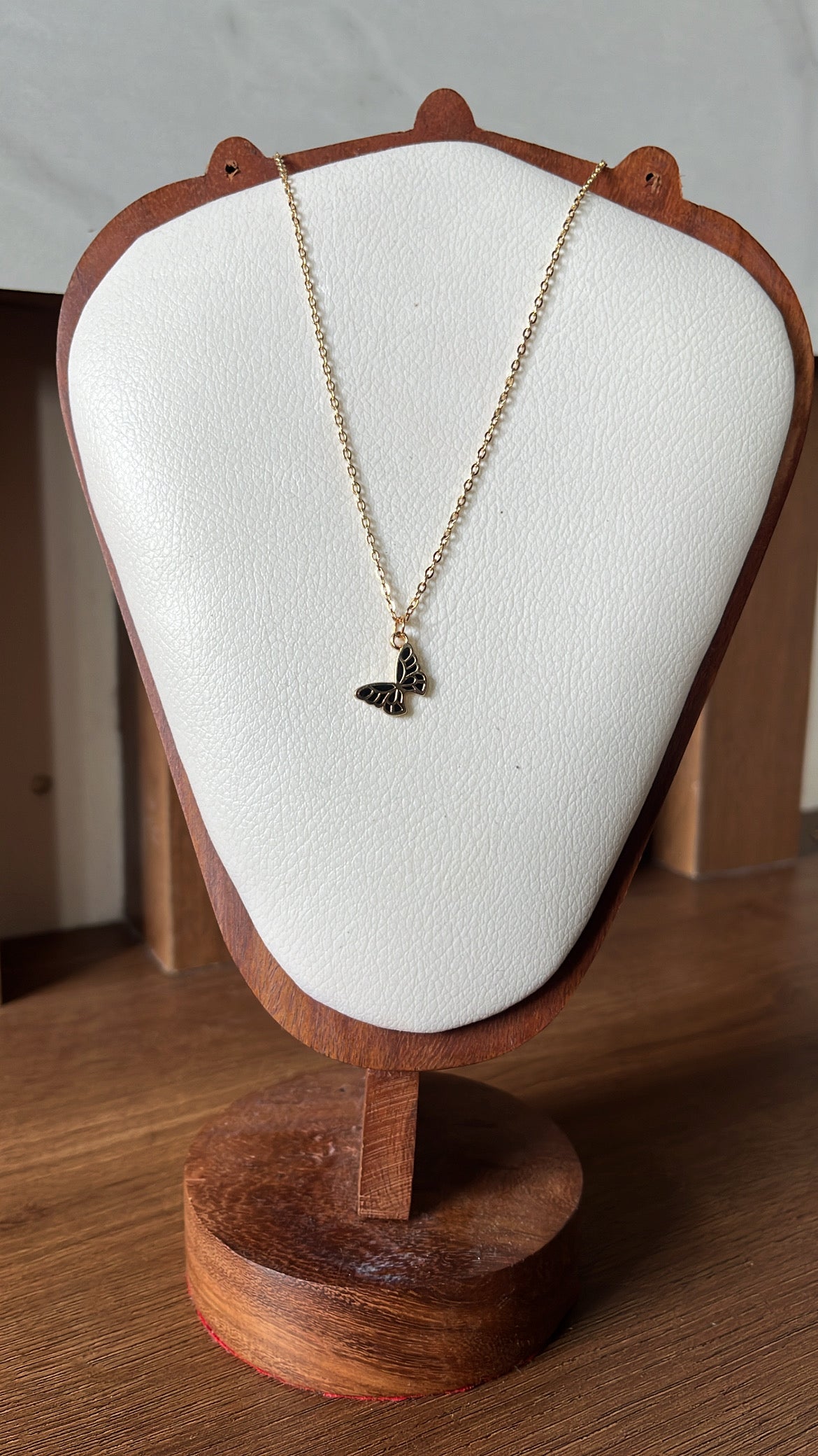 Black butterfly pendant