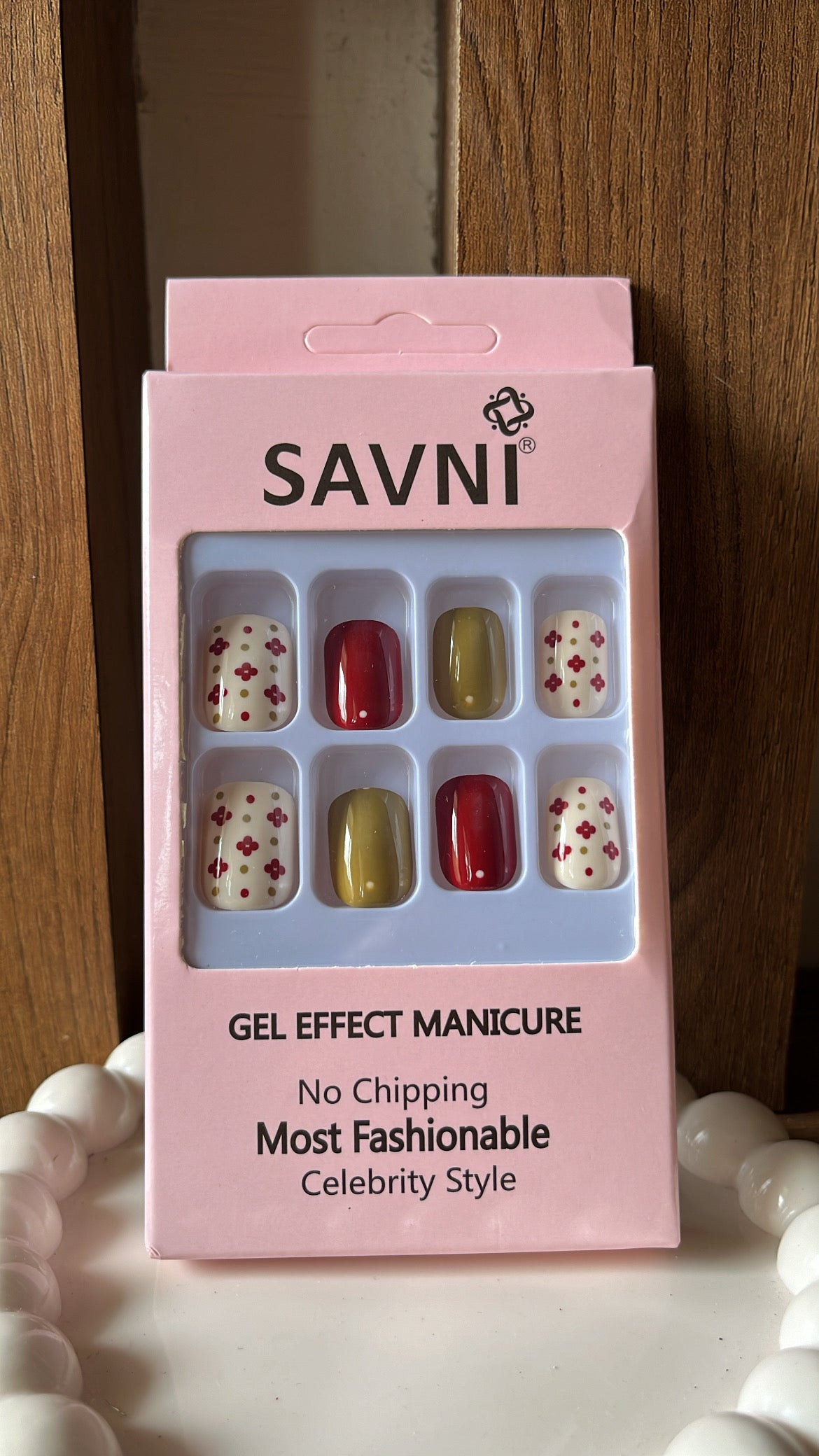 Maroon Short Nails - Set of 12 nails