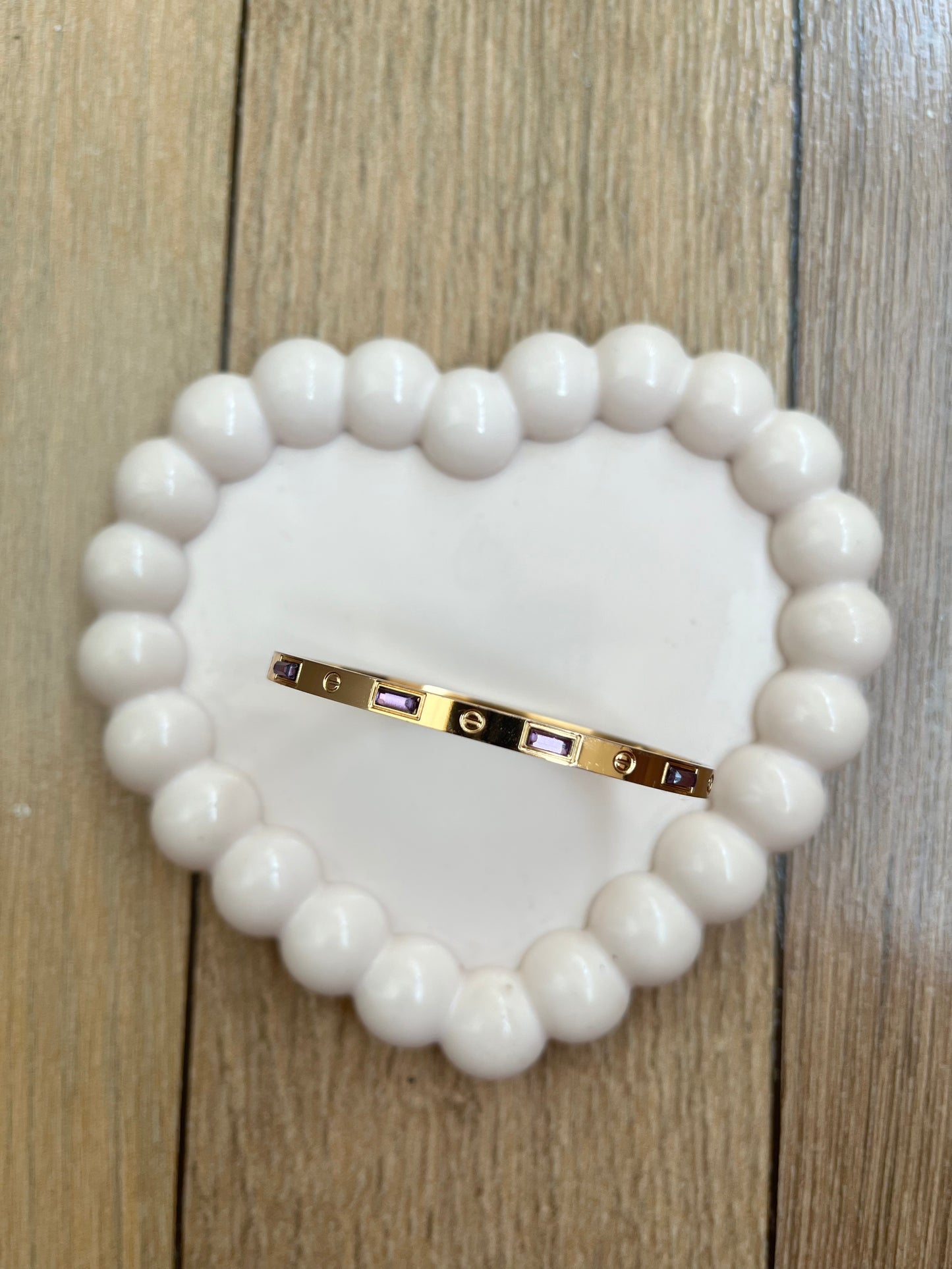 Lavender Cartier thin bracelet