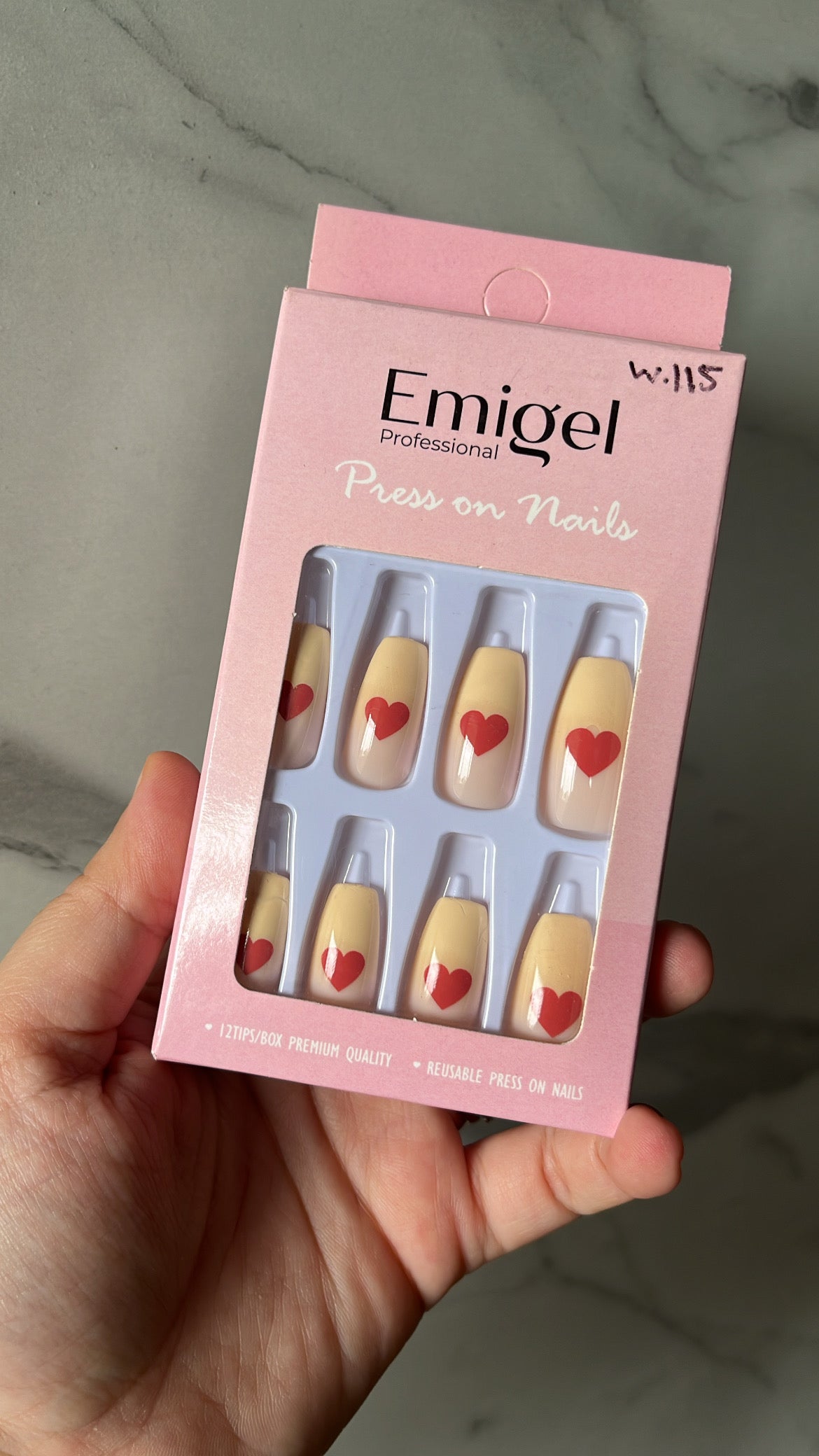 Yellow ombre Nails - Pack of 12 nails