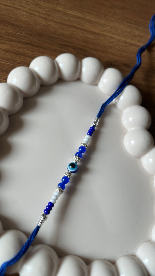 Blue evil eye Thread