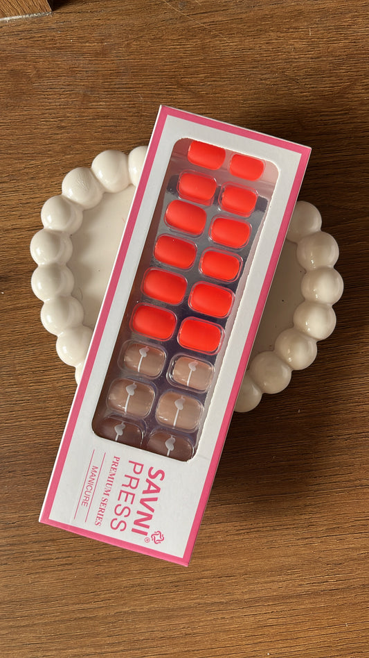 Orange: 24 nails in a box - High Quality Nails