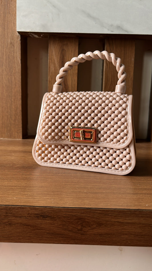 Nude Bead Bag
