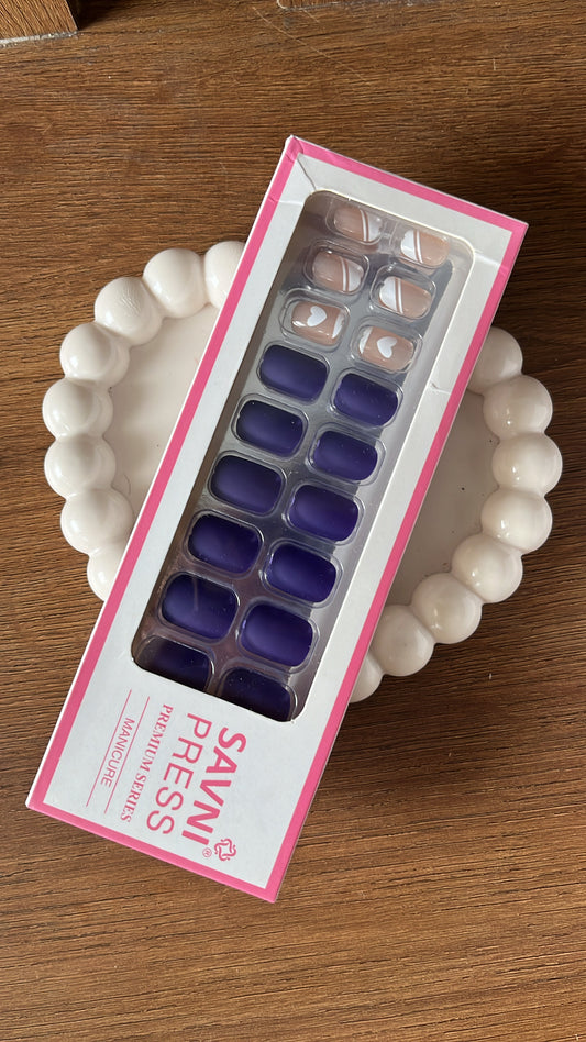 Purple: 24 nails in a box - High Quality Nails
