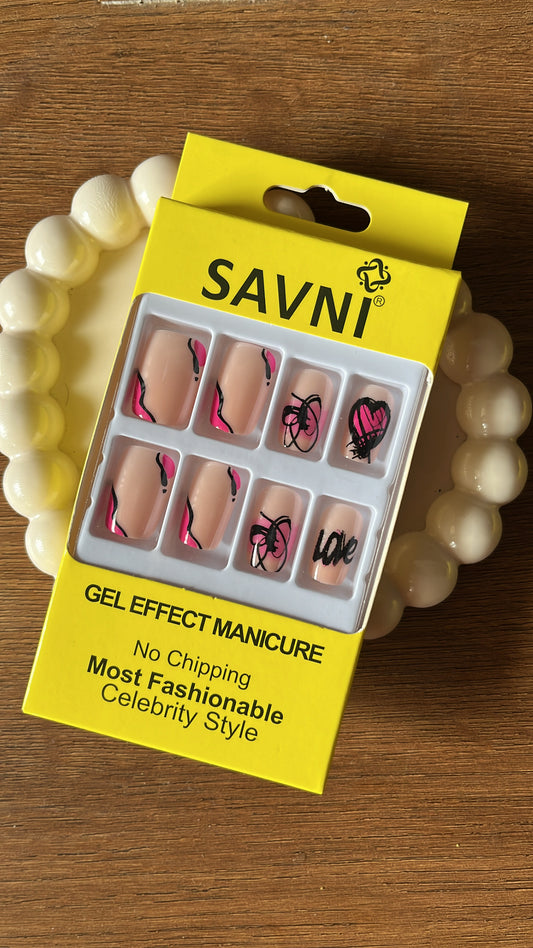 Pink: 12 nails in a box - Premium Nails