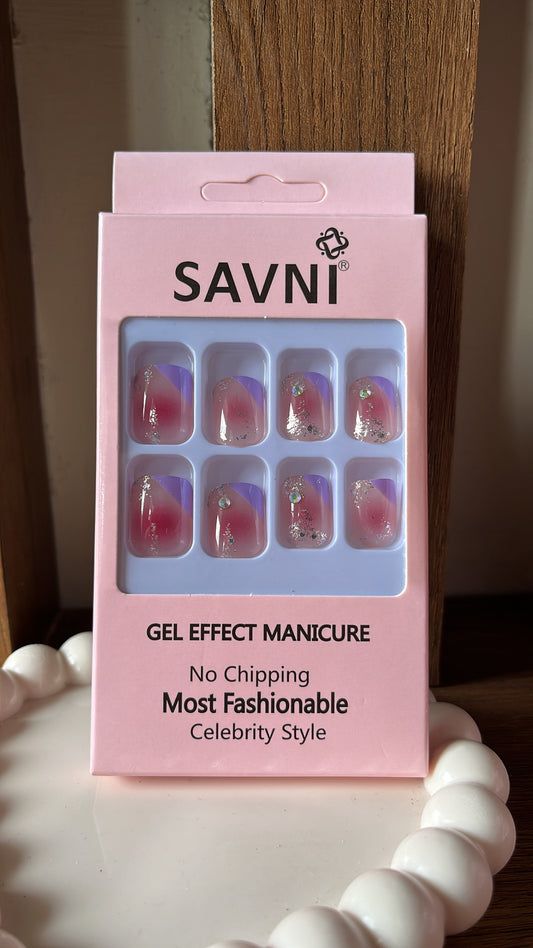 Glitter Nails - Set of 12 nails