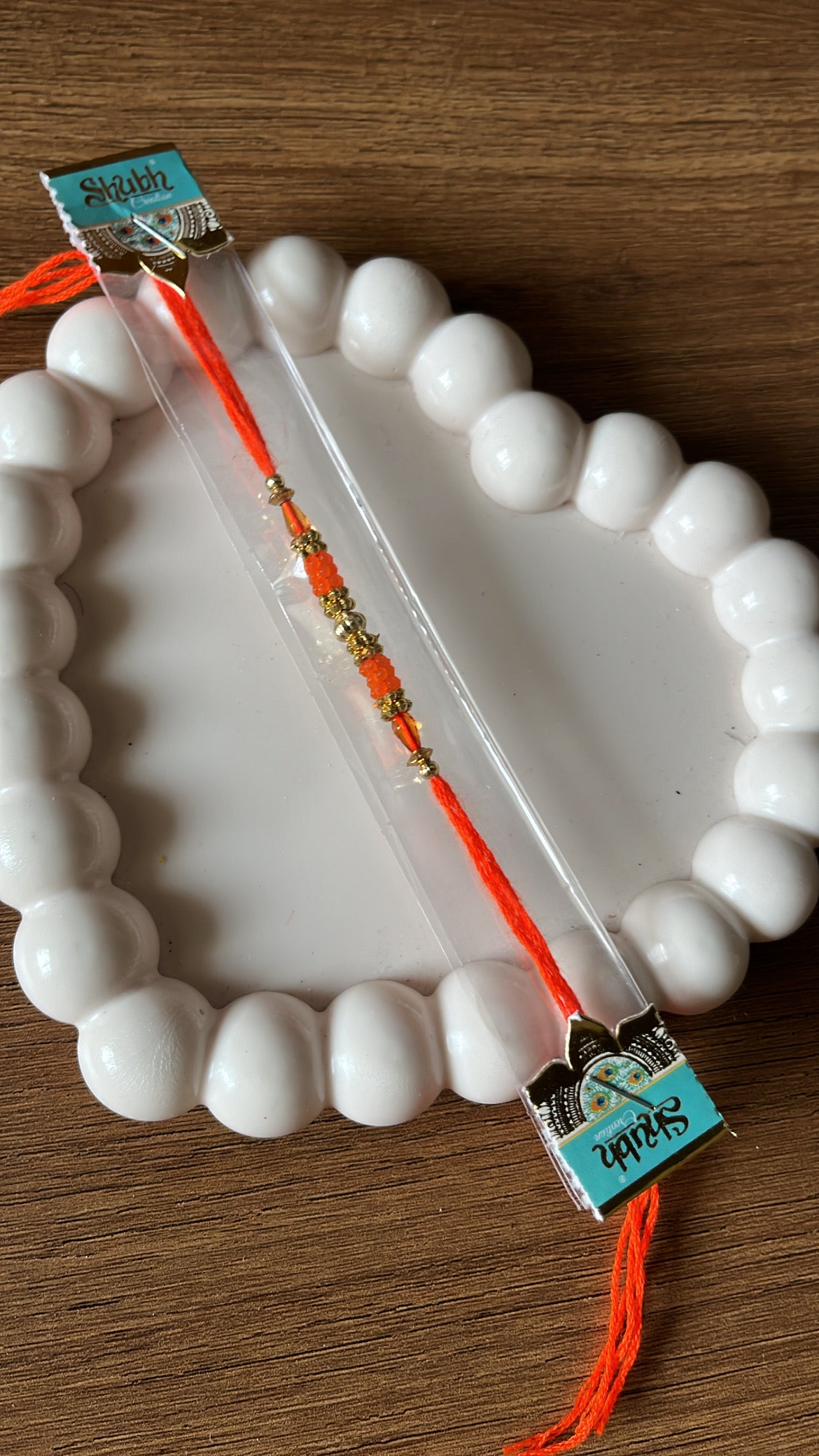 Orange Rakhi Thread