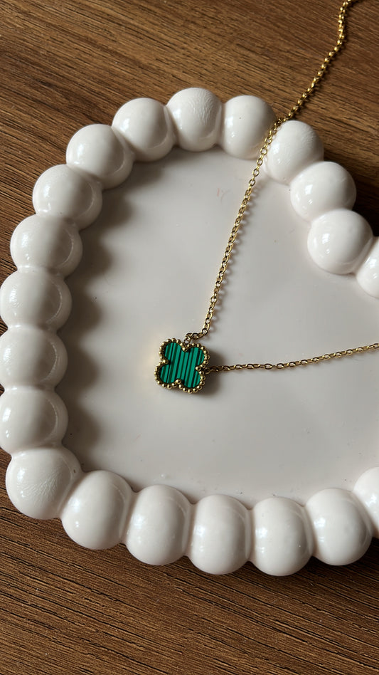 Clover Necklace - Green