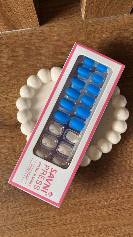 Blue: 24 nails in a box - High Quality Nails