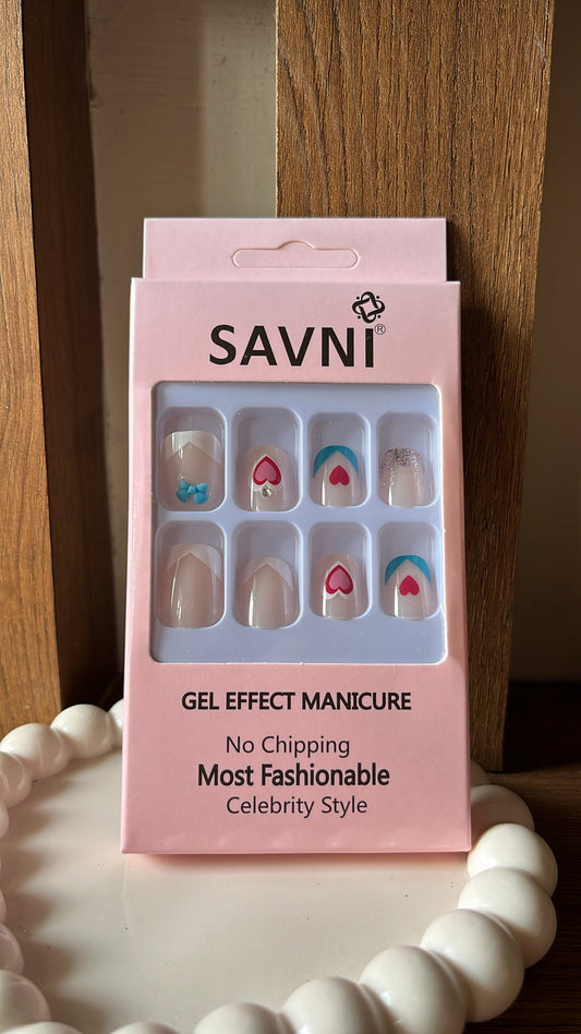 French tip Stone Nails