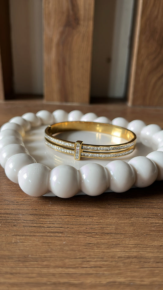 Layered Kada Bracelet - Gold