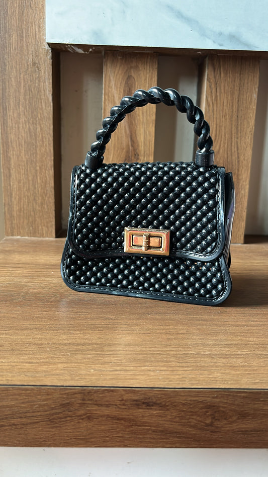 Black Bead Bag