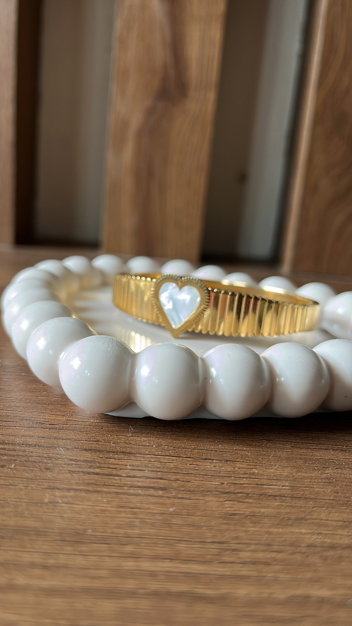 Heart Kada Bracelet - Gold