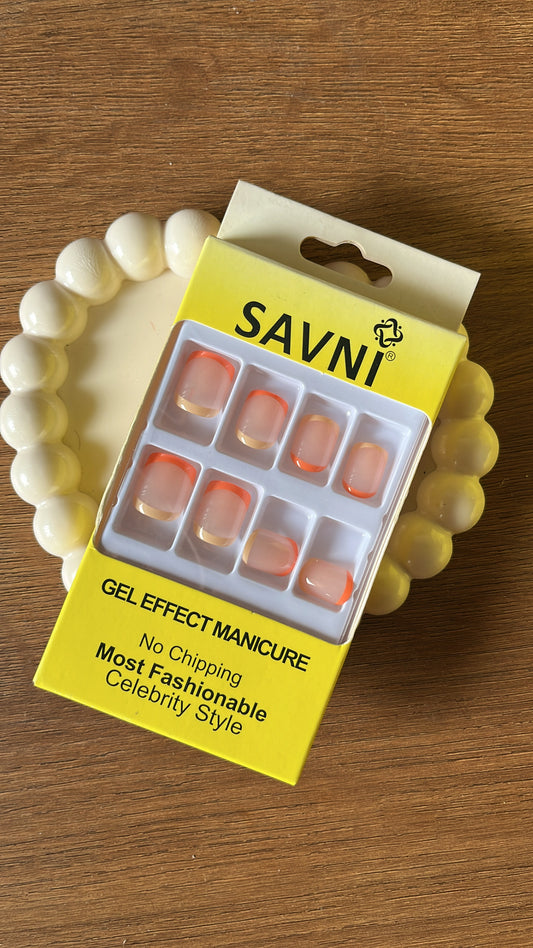 Orange Tip: 12 nails in a box - Premium Nails