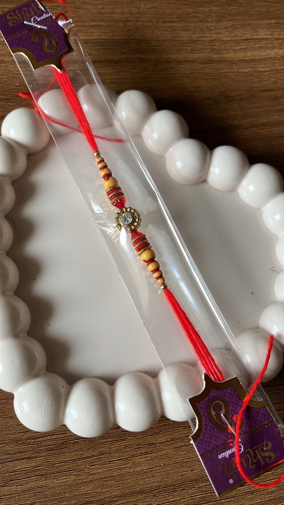 Minimal Red Rakhi