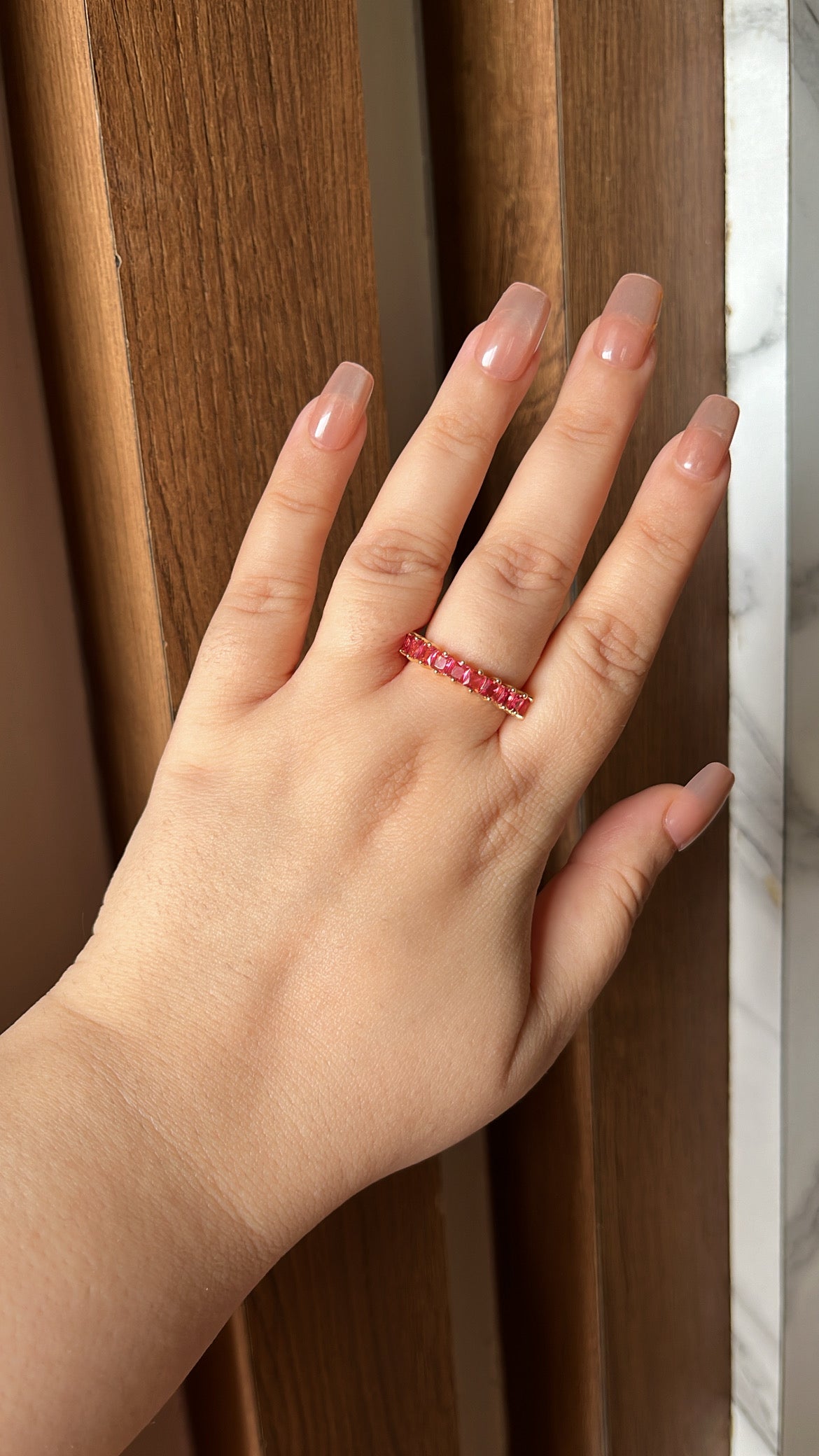 Baguette Ring - Pink