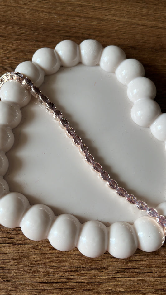 Tennis Bracelet - Oval - Rose Gold