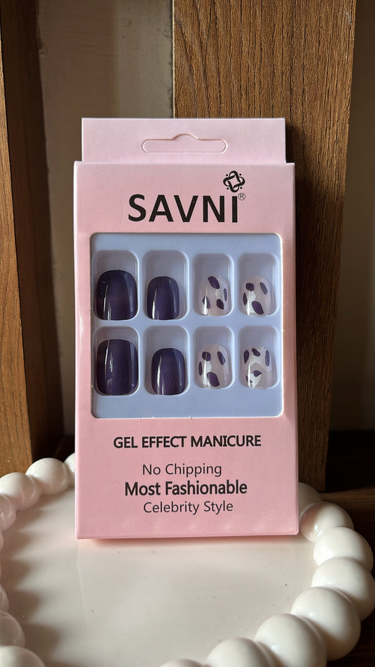 Purple Nails - Set of 12 nails