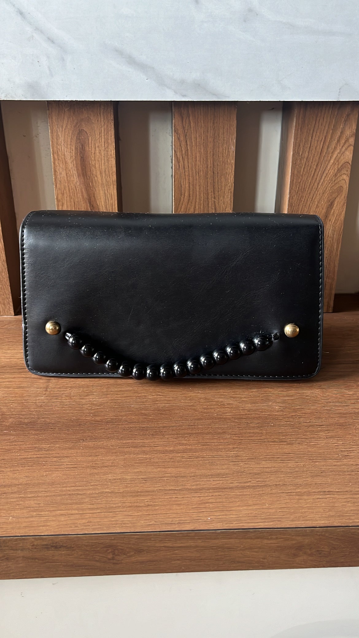 Black Beaded Bag