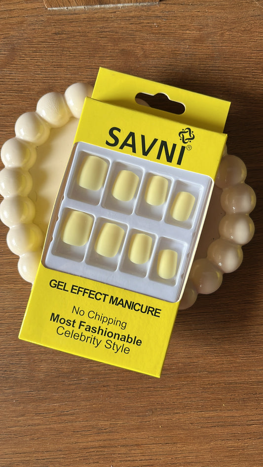 Butter Yellow: 12 nails in a box - Premium Nails