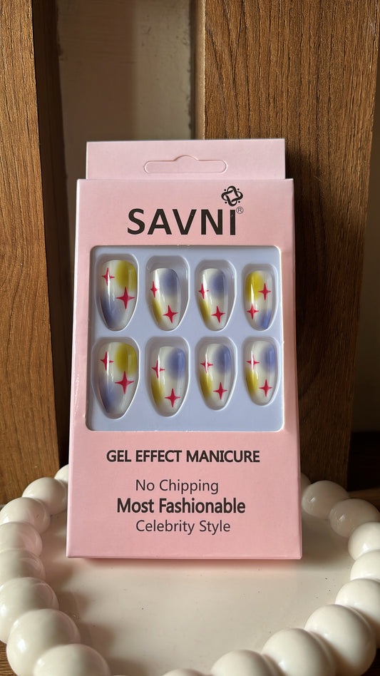 Multicolor Nails - Set of 12 nails