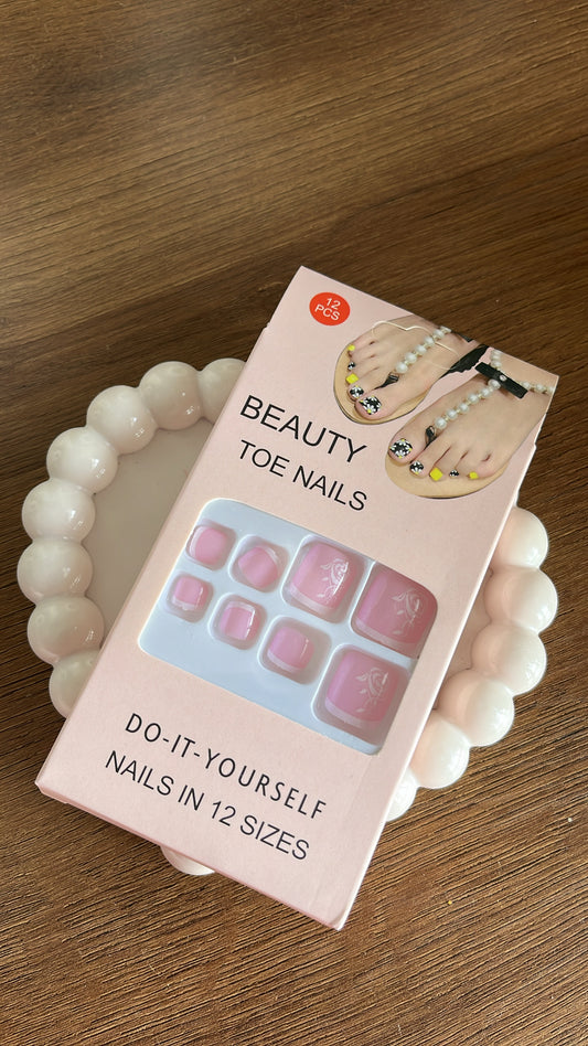 Pink Toe Nails