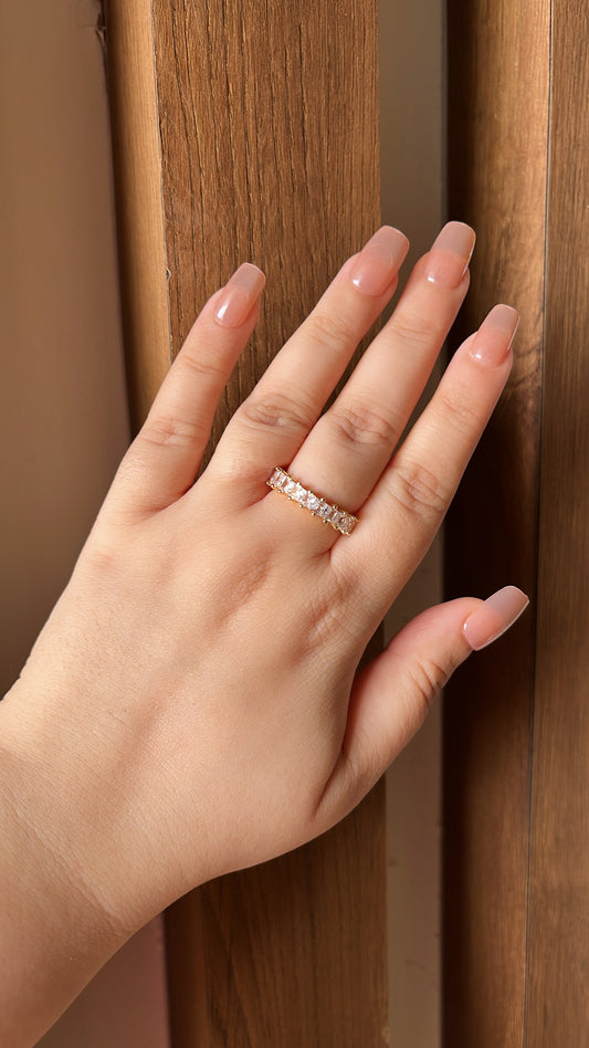 Baguette Ring - White