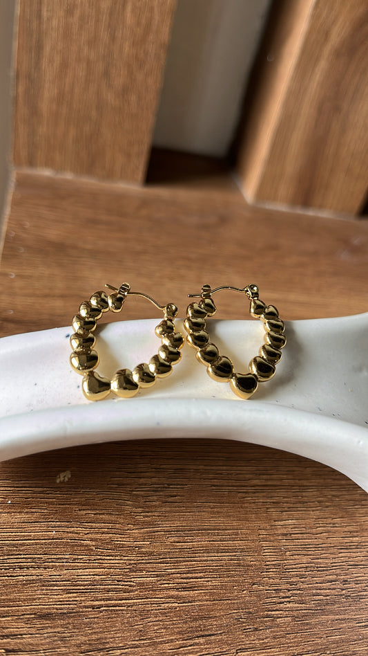 Gold Hoop Earrings - 7