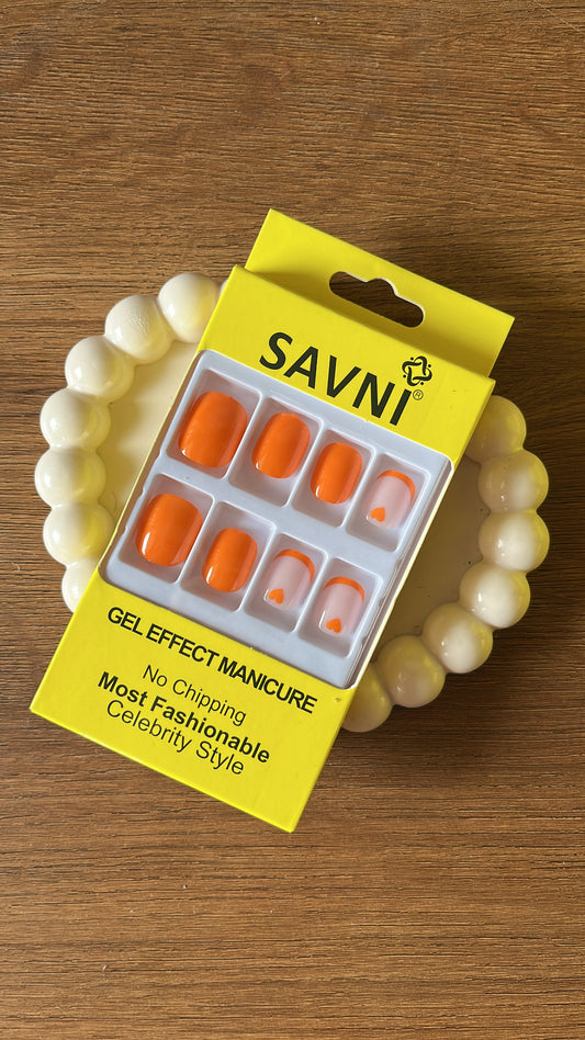 Orange: 12 nails in a box - Premium Nails