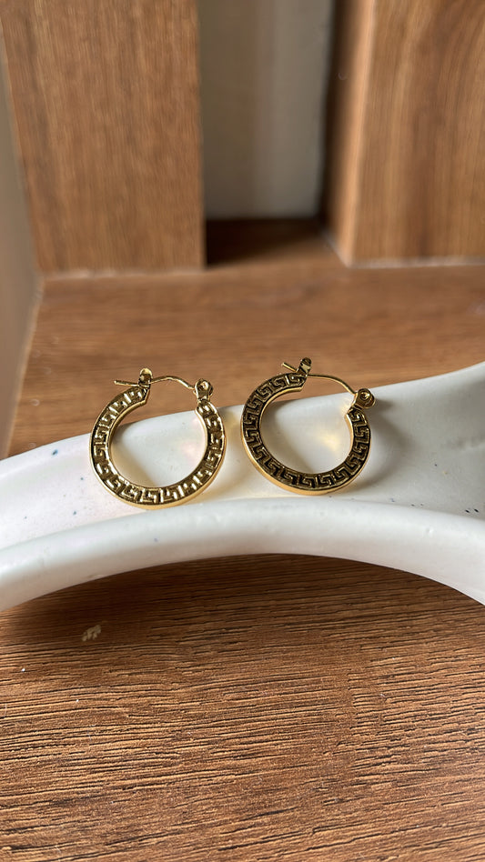 Gold Hoop Earrings - 8