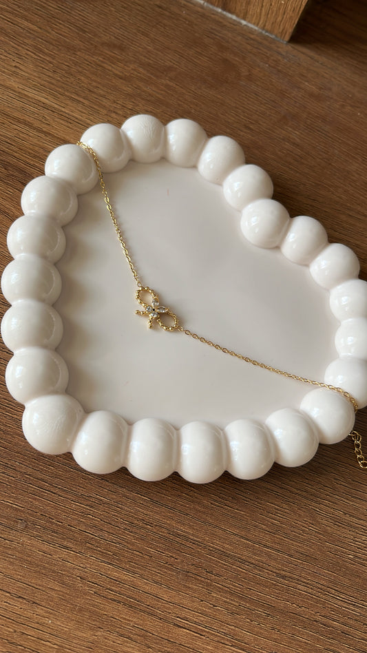 Bow Charm - Chain Bracelet
